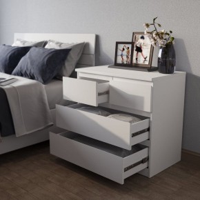 Комод МАЛЬТА с четырьмя выдвижными ящиками, цвет белый в Лесном - lesnoy.mebel24.online | фото 4