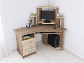 Компьютерный стол Грета-7 ясень шимо/дуб сонома в Лесном - lesnoy.mebel24.online | фото