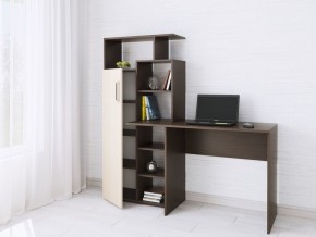 Компьютерный Стол Квартет-7 Дуб молочный/Венге в Лесном - lesnoy.mebel24.online | фото