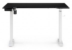 Компьютерный стол Маркос с механизмом подъема 120х75х75 черная шагрень / белый в Лесном - lesnoy.mebel24.online | фото 4