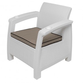 Комплект кресел Yalta Double Seat (Ялта) белый в Лесном - lesnoy.mebel24.online | фото 3