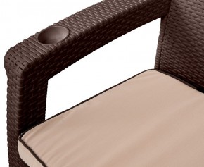 Комплект кресел Yalta Premium Double Seat (Ялта) шоколадный (+подушки под спину) в Лесном - lesnoy.mebel24.online | фото 2