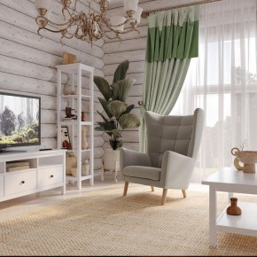 Кресло для отдыха Саари светло-серое, ткань рогожка в Лесном - lesnoy.mebel24.online | фото 4