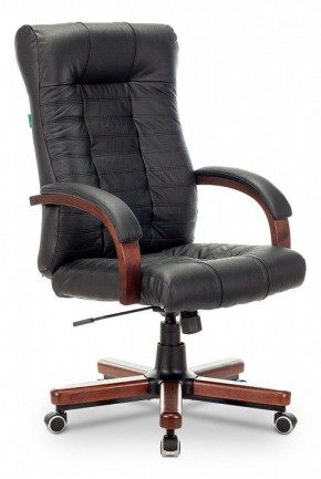 Кресло для руководителя KB-10WALNUT/B/LEATH в Лесном - lesnoy.mebel24.online | фото