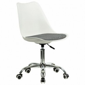 Кресло стул BRABIX "Eames MG-310 CH", хром, пластик белый, ткань серая, 532924 в Лесном - lesnoy.mebel24.online | фото 2