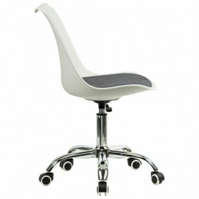 Кресло стул BRABIX "Eames MG-310 CH", хром, пластик белый, ткань серая, 532924 в Лесном - lesnoy.mebel24.online | фото 3