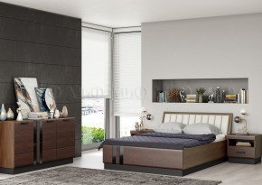 МАГНОЛИЯ Кровать 1600 с ортопедом (Дерево/орех) в Лесном - lesnoy.mebel24.online | фото 2