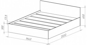 НИЦЦА-14 Кровать 1600 с настилом ЛДСП (НЦ.14) в Лесном - lesnoy.mebel24.online | фото 3