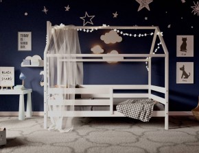 Кровать-домик 80*160 Белый в Лесном - lesnoy.mebel24.online | фото 2