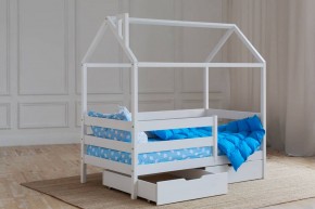 Кровать-домик 80*160 Белый в Лесном - lesnoy.mebel24.online | фото 3