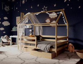 Кровать-домик 80*160 без покраски в Лесном - lesnoy.mebel24.online | фото