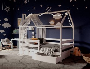 Кровать-домик 80*190 Белый в Лесном - lesnoy.mebel24.online | фото