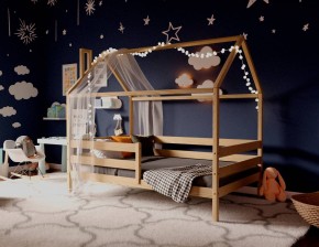 Кровать-домик 80*190 без покраски в Лесном - lesnoy.mebel24.online | фото 3