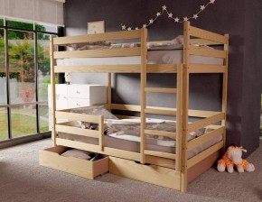 Кровать двухъярусная без крыши 80*160 без покраски в Лесном - lesnoy.mebel24.online | фото