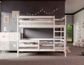 Кровать двухъярусная без крыши 80*190 Белый в Лесном - lesnoy.mebel24.online | фото 2