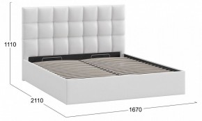 Кровать двуспальная Эмбер с ПМ в Лесном - lesnoy.mebel24.online | фото 4
