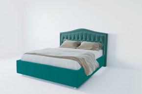 Кровать Калининград с ПМ 1600 (велюр бирюзовый) в Лесном - lesnoy.mebel24.online | фото 2