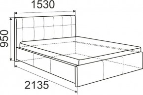 Кровать Лаура с латами Nice White 1600x2000 в Лесном - lesnoy.mebel24.online | фото 2