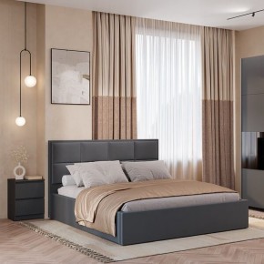 Кровать Линда КР-16 (Графит) 1600 в Лесном - lesnoy.mebel24.online | фото 2