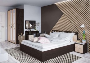Кровать Ненси-2 1.6 Ортопед на опорах венге/дуб молочный в Лесном - lesnoy.mebel24.online | фото 2