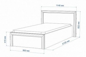 Кровать односпальная Нобиле Кр-90 в Лесном - lesnoy.mebel24.online | фото 2