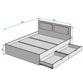 Кровать Ольга L39 (1600) 2 ящика в Лесном - lesnoy.mebel24.online | фото 2