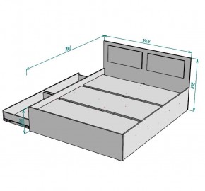 Кровать Ольга L40 (1600) 2 ящика в Лесном - lesnoy.mebel24.online | фото 2