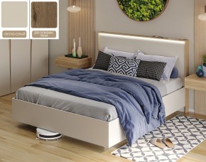 Кровать (Светло-серый U750 ST9/Дуб Галифакс Табак) 1600 в Лесном - lesnoy.mebel24.online | фото
