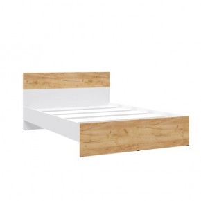 Кровать Юнона 1.4 Белый/Дуб крафт в Лесном - lesnoy.mebel24.online | фото