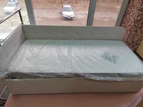Кровать Зарина угловая Newtone light beige угол левый в Лесном - lesnoy.mebel24.online | фото 1