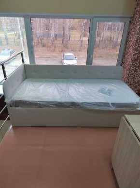 Кровать Зарина угловая Newtone light beige угол левый в Лесном - lesnoy.mebel24.online | фото 3