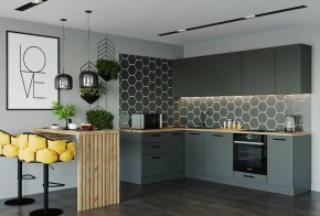 Кухня угловая Антрацит 2600х1600 (Стол. 38мм) в Лесном - lesnoy.mebel24.online | фото 1