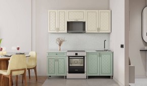 Кухня Версаль 2м Айвори/Васаби Готовое решение в Лесном - lesnoy.mebel24.online | фото 2