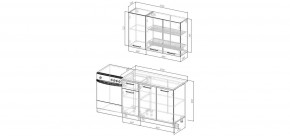 Кухонный гарнитур Антик 1200 (Стол. 38мм) в Лесном - lesnoy.mebel24.online | фото 2