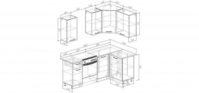 Кухонный гарнитур Антик 2000*1200 (Стол. 26мм) в Лесном - lesnoy.mebel24.online | фото 2