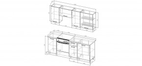 Кухонный гарнитур Антик 2000 (Стол. 38мм) в Лесном - lesnoy.mebel24.online | фото 2