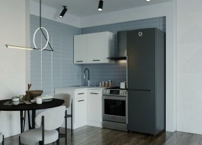 Кухонный гарнитур Белый Глянец 1000*1000 (Стол. 38мм) в Лесном - lesnoy.mebel24.online | фото