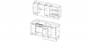 Кухонный гарнитур Белый Глянец 1800 (Стол. 26мм) в Лесном - lesnoy.mebel24.online | фото 2