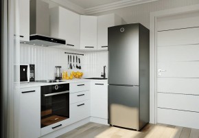 Кухонный гарнитур Белый Глянец 2200*1000 (Стол. 38мм) в Лесном - lesnoy.mebel24.online | фото