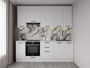Кухонный гарнитур Белый Глянец 2400 h950 (Стол. 38мм) в Лесном - lesnoy.mebel24.online | фото