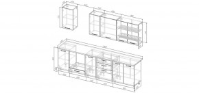 Кухонный гарнитур Белый Глянец 2800 (Стол. 26мм) в Лесном - lesnoy.mebel24.online | фото 2