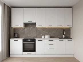 Кухонный гарнитур Белый Глянец 3000 h950 (Стол. 26мм) в Лесном - lesnoy.mebel24.online | фото
