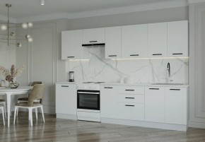 Кухонный гарнитур Белый Глянец 3000 (Стол. 26мм) в Лесном - lesnoy.mebel24.online | фото