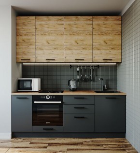 Кухонный гарнитур Дели 2200 (Стол. 38мм) в Лесном - lesnoy.mebel24.online | фото