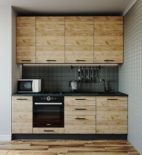 Кухонный гарнитур Крафт 2200 (Стол. 38мм) в Лесном - lesnoy.mebel24.online | фото
