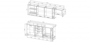 Кухонный гарнитур Меренга 2550 (Стол. 26мм) в Лесном - lesnoy.mebel24.online | фото 2