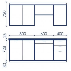 Кухонный гарнитур Ольвия-6 (1.8м) в Лесном - lesnoy.mebel24.online | фото 4