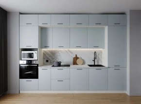 Кухонный гарнитур Смоки 3400 (Стол. 38мм) в Лесном - lesnoy.mebel24.online | фото