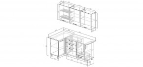 Кухонный гарнитур Старое Дерево 1000*1800 (Стол. 38мм) в Лесном - lesnoy.mebel24.online | фото 2