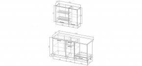 Кухонный гарнитур Старое Дерево 1600 (Стол. 26мм) в Лесном - lesnoy.mebel24.online | фото 2